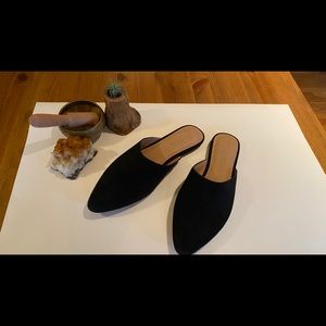 Madewell Remi Mules Black Suede